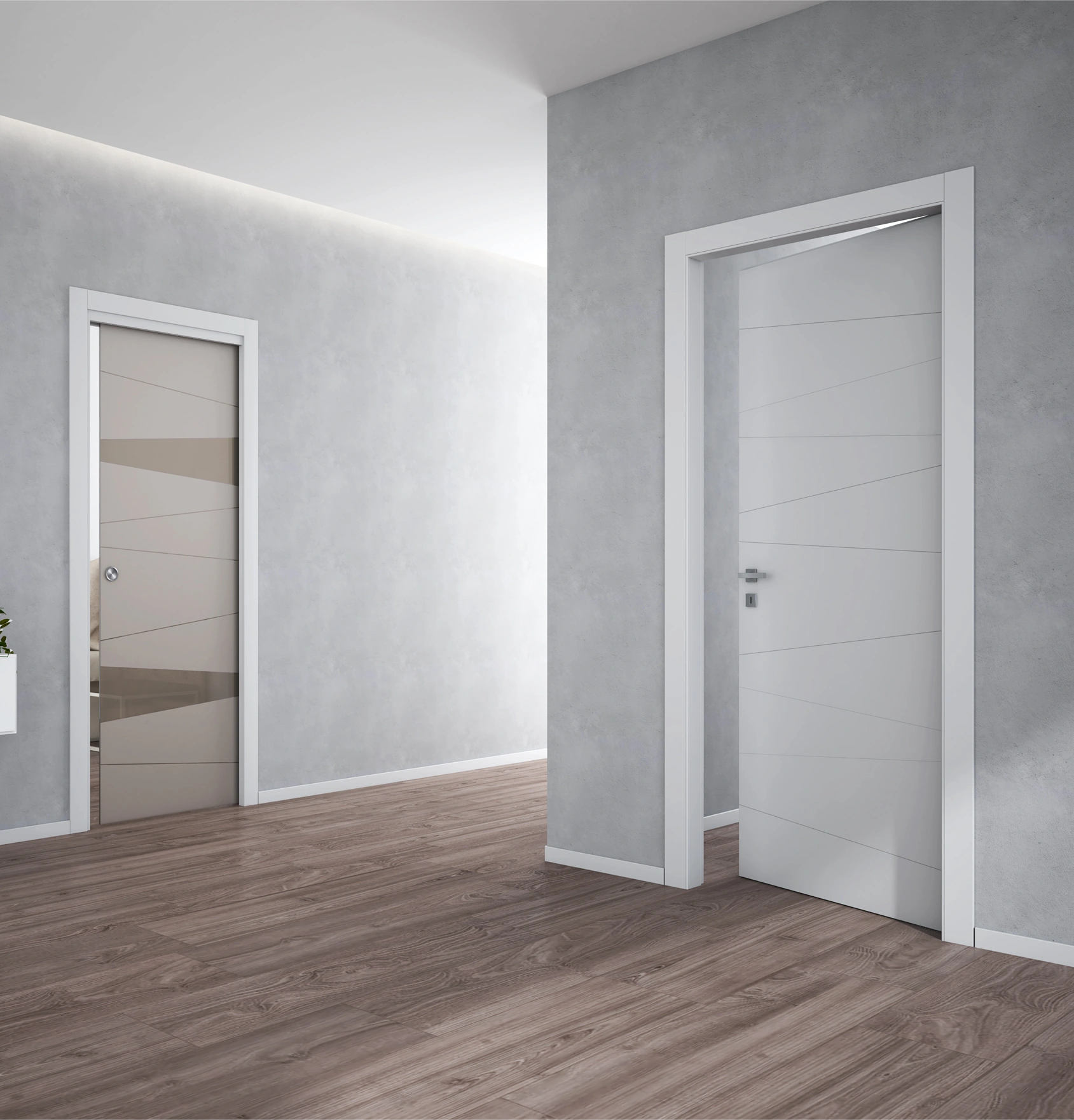 Sistemi di apertura delle porte in vetro Visioni e Visioni Profile 